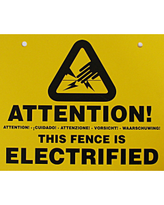 Warning Sign for Netting