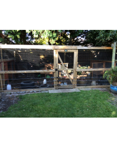 Battery Powered Electric Fence Protection for an Existing Poultry Pen