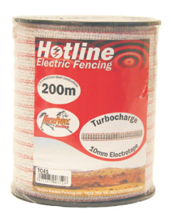 Value Plus Paddock Tape - 200m by 10mm